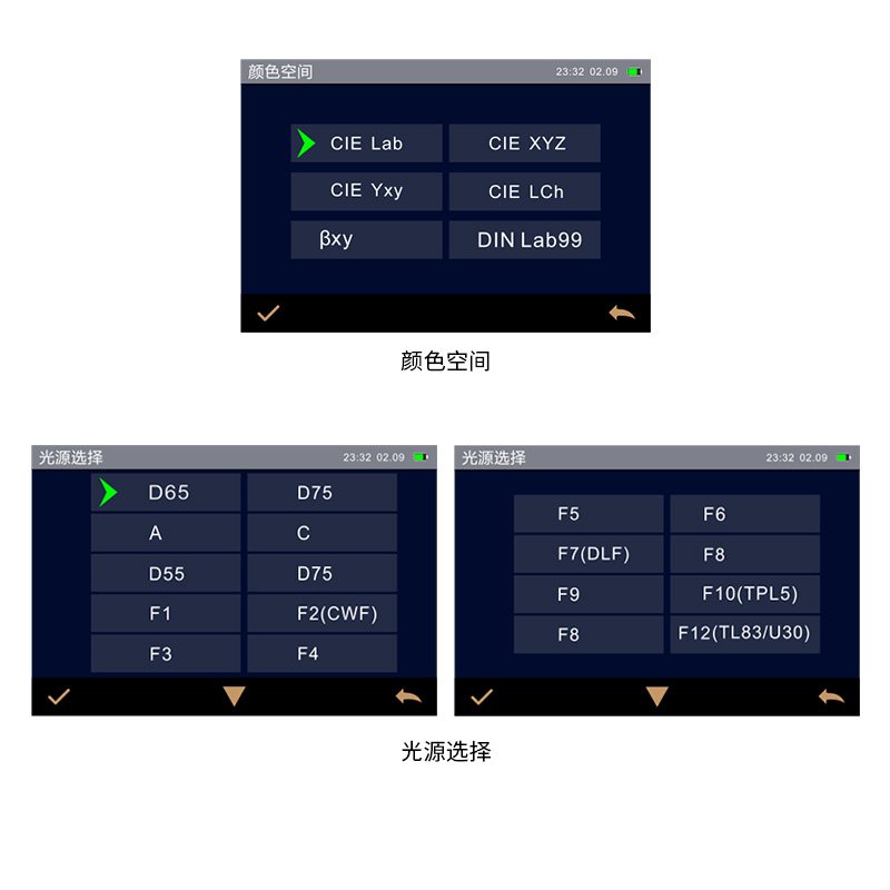 多種顏色測(cè)量空間,多種觀測(cè)光源